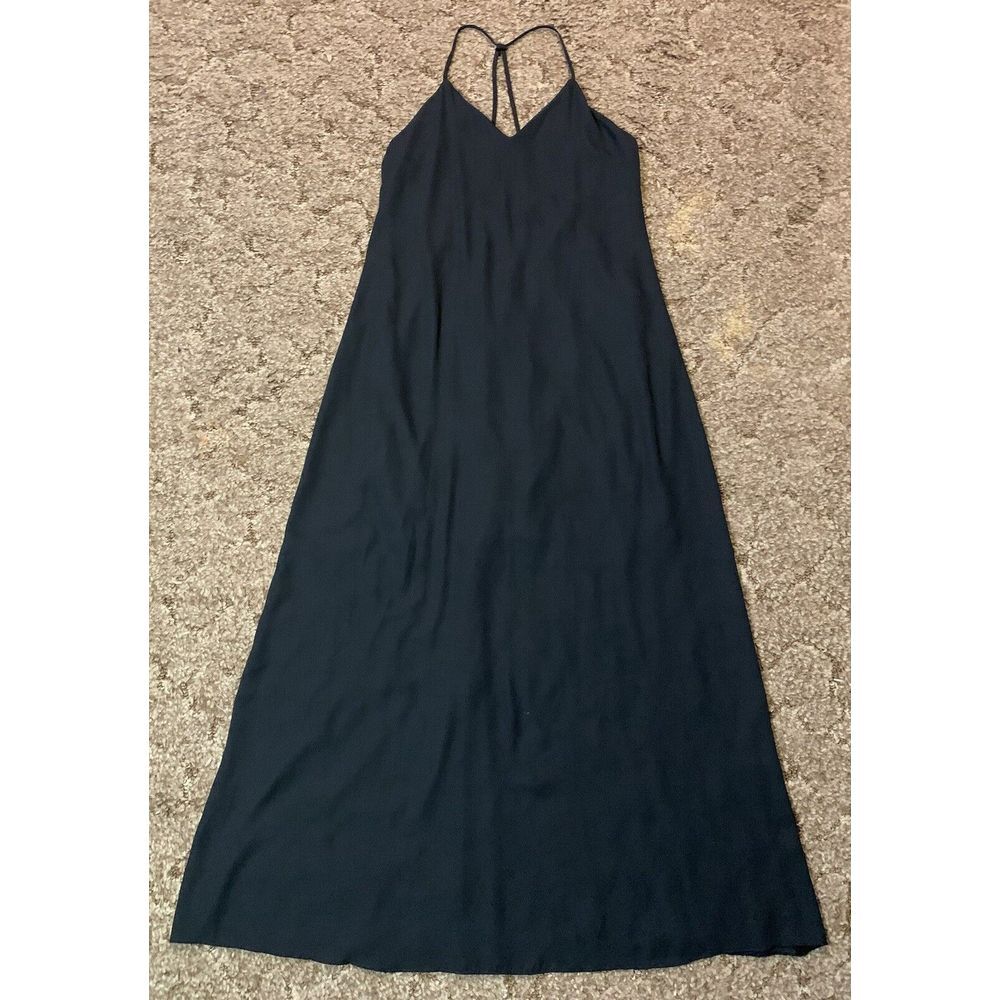 Impressions Dress Womens‎ Small Black Long Polyester Made In USA Boutique